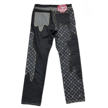 Louis Vuitton x Nigo 'Dark Wash' Monogram Crazy Denim Jeans