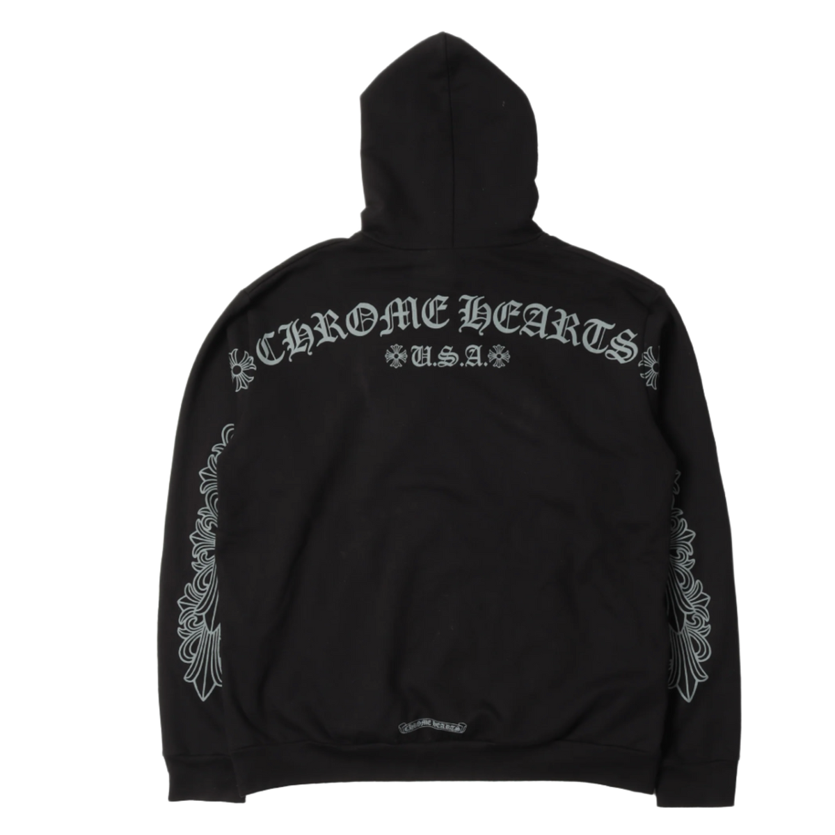Chrome Hearts 'Friends and Family Grey Banner' Black Hoodie