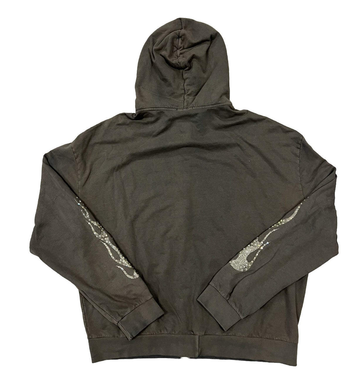 Bossi 'Olive and Champagne' Rhinestone Zip-Up