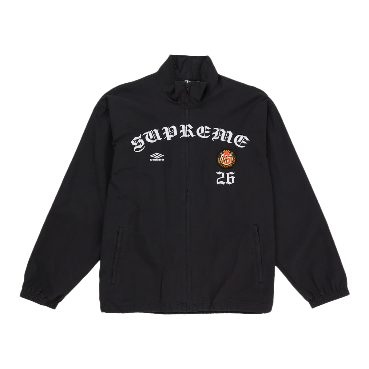 Supreme 'Black' Umbro Cotton Ripstop Track Jacket
