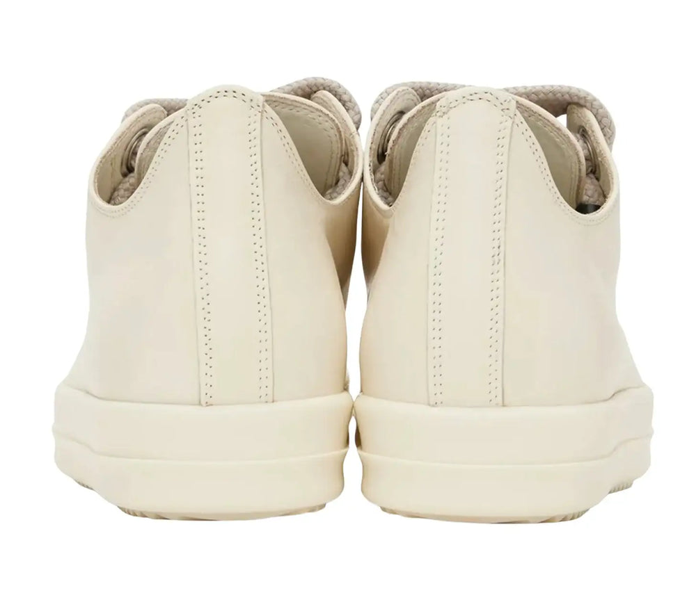 Rick Owens 'Milk' Jumbo Lace Low Sneakers