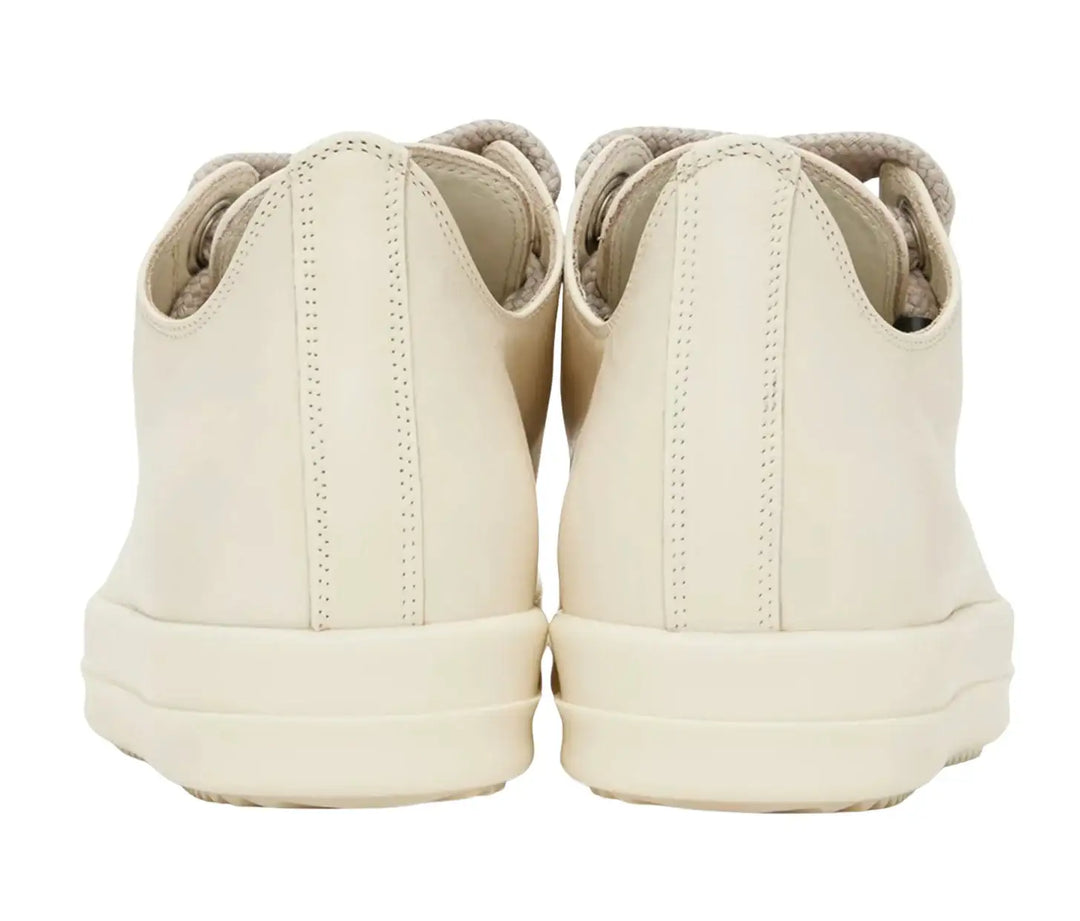 Rick Owens 'Milk' Jumbo Lace Low Sneakers