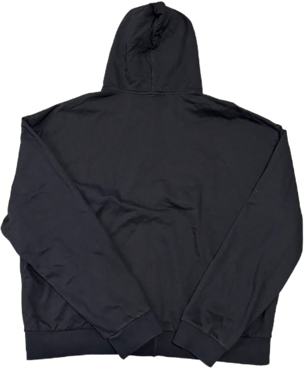 Bossi 'Orange Dragon' Black Rhinestone Zip-Up Hoodie