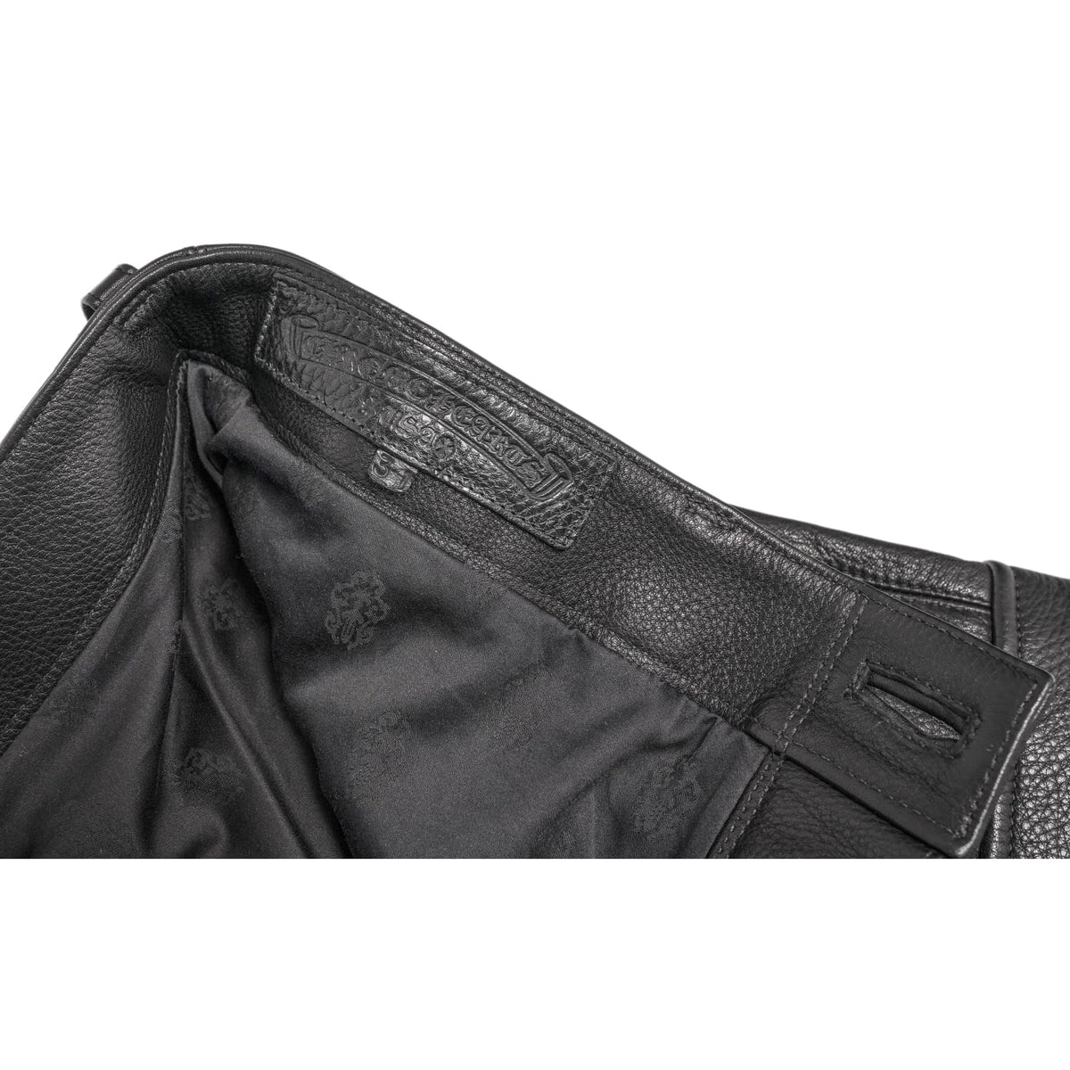 Chrome Hearts 'Devil Dog' Leather Cargo Pants