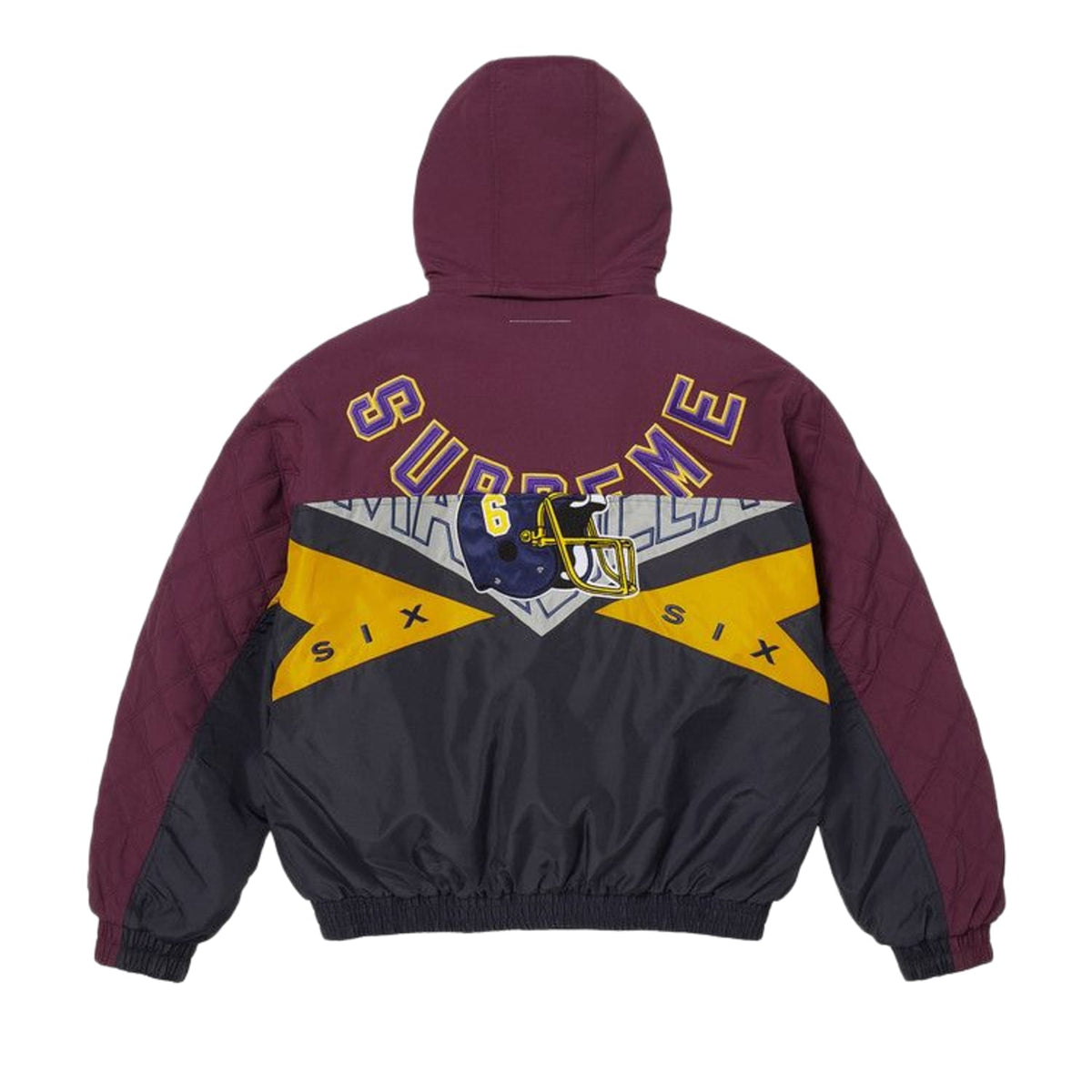 Supreme x MM6 Maison Margiela 'Burgundy' Split Stadium Jacket