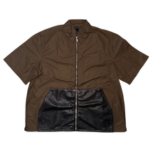 Chrome Hearts 'Brown' Nylon Leather Pocket Zip Shirt