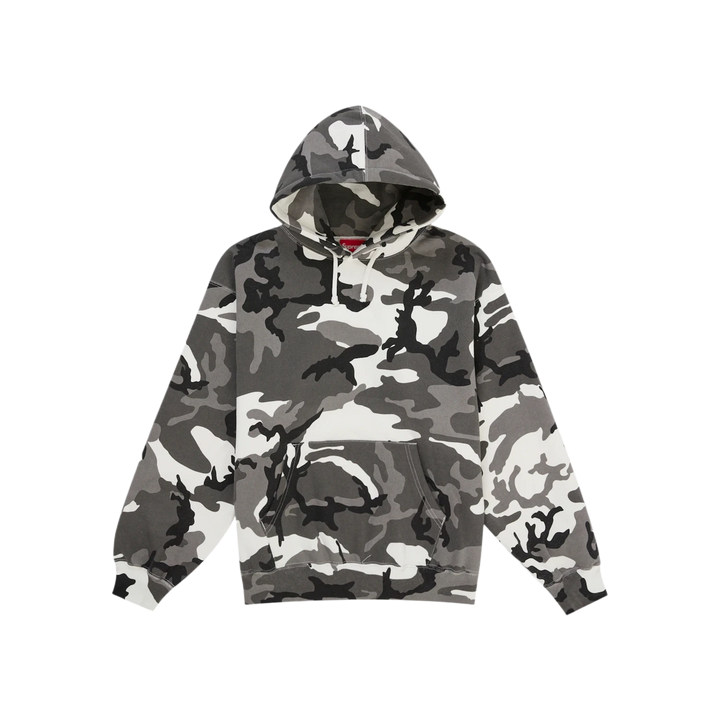 Supreme Satin Applique Hooded Sweatshirt (SS26) Snow Camo