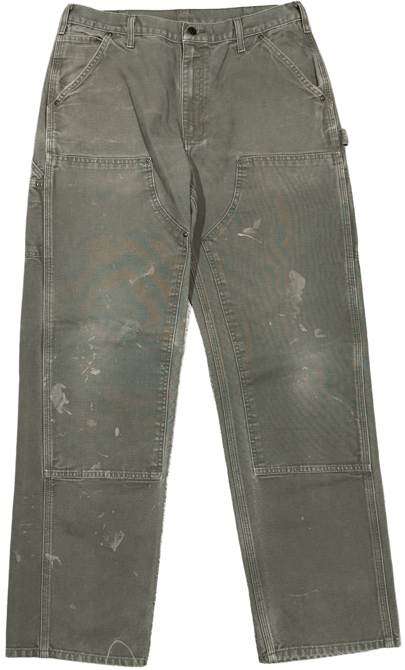 Carhartt 'Olive' Double Knee Vintage Work Pants