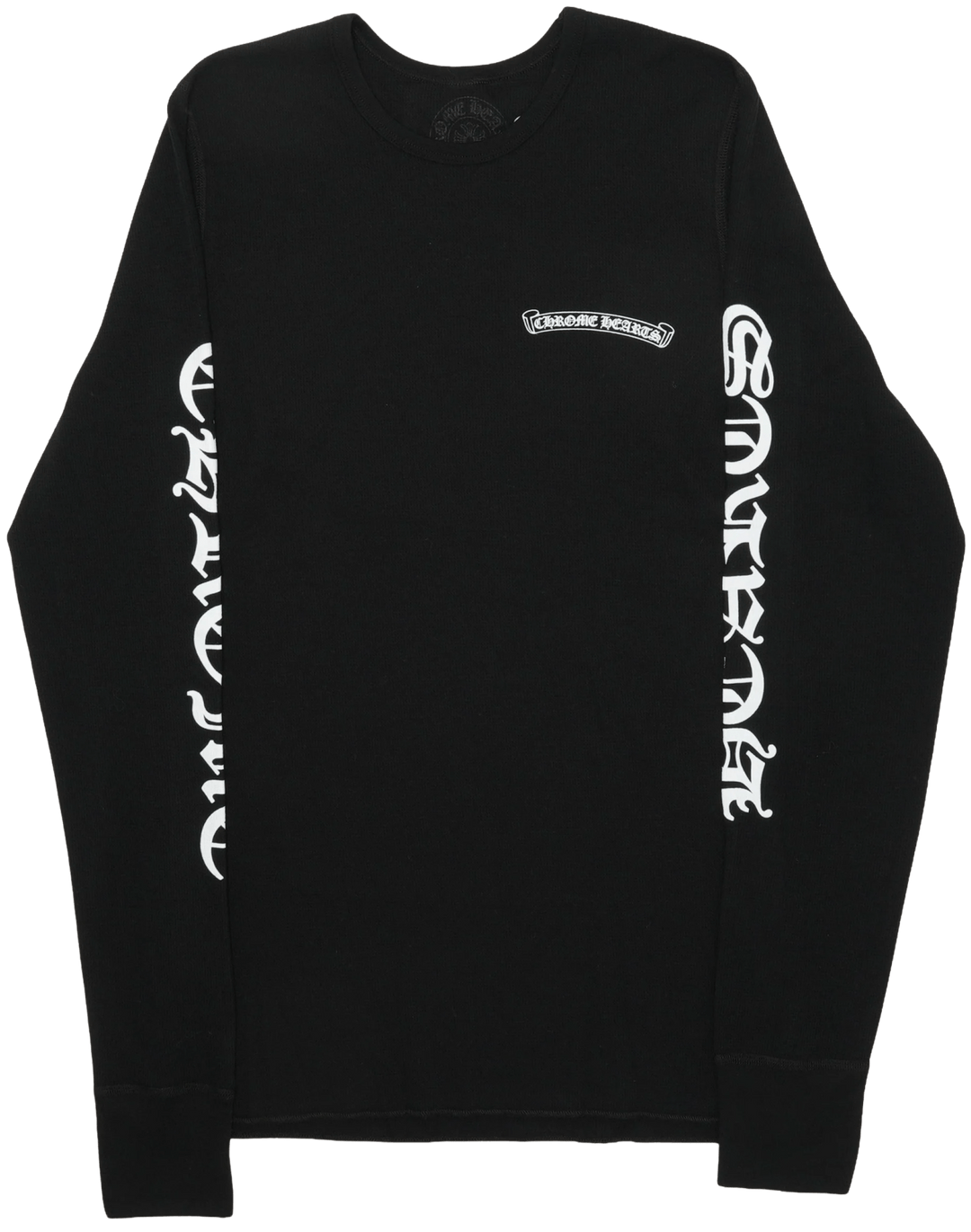 Chrome Hearts 'Scroll Logo Black' Thermal Longsleeve