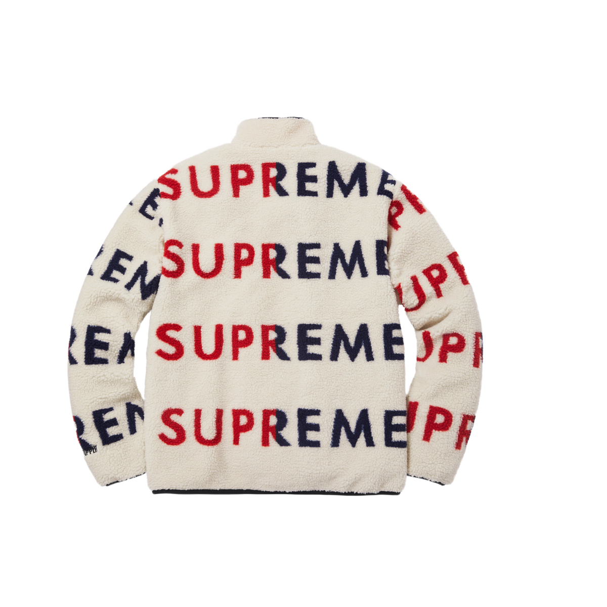 Supreme 'Beige' Reversible Logo Fleece Jacket