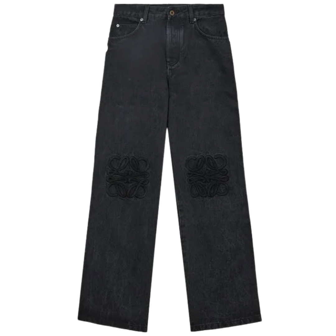 LOEWE 'Black 'Anagram Baggy Jeans
