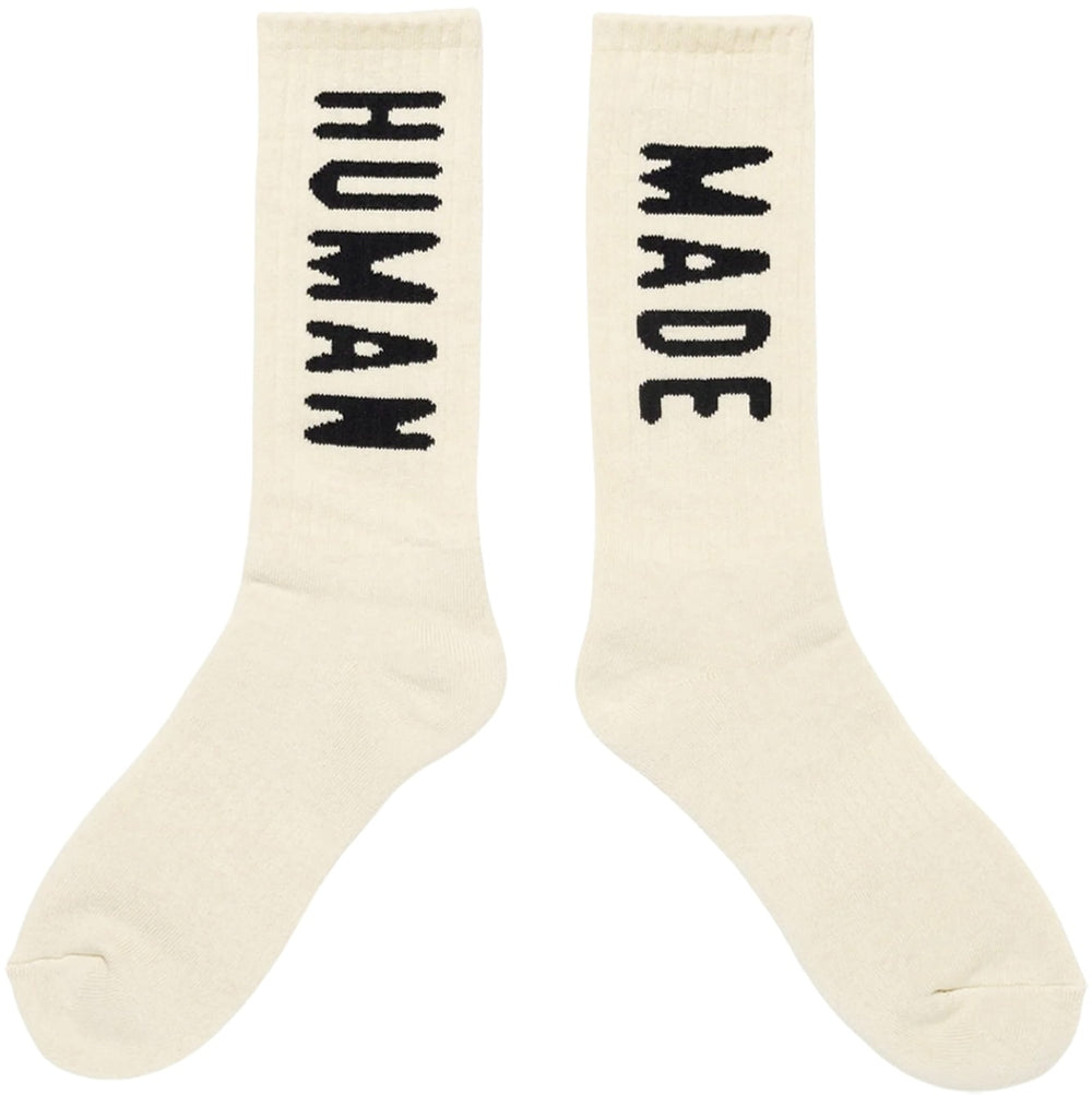Human Made 'White' Logo Socks