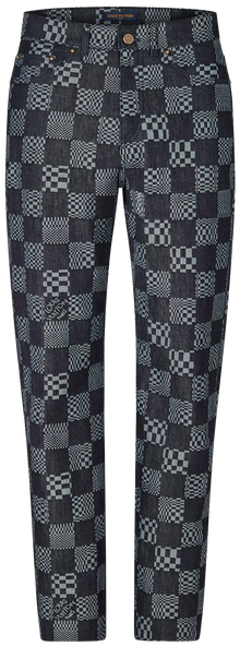 Louis Vuitton 'Distorted' Damier Jeans