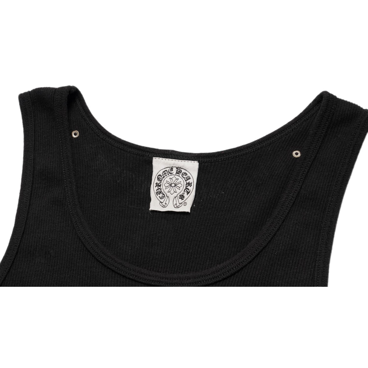 Chrome Hearts Vintage Women's 'Black' Studded Floral Heart Tank Top
