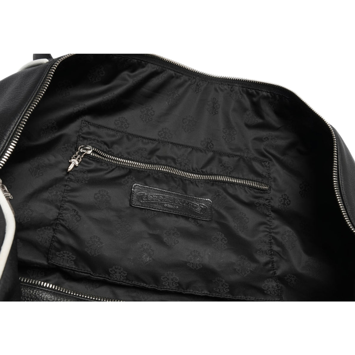 Chrome Hearts 'Black/White/Green Triple Cross Domino' XXl Duffle Bag