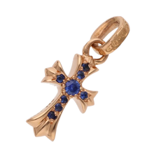 Chrome Hearts 'Sapphire' 22k Gold  Baby Fat Pendant