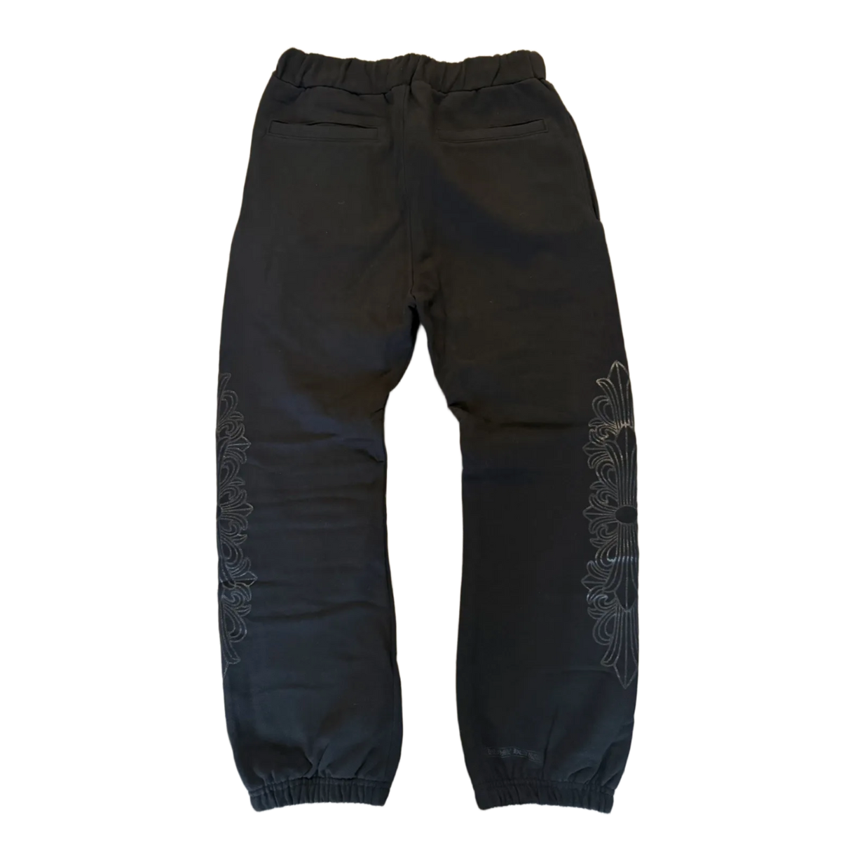 Chrome Hearts 'Floral Tonal' Black Sweatpants