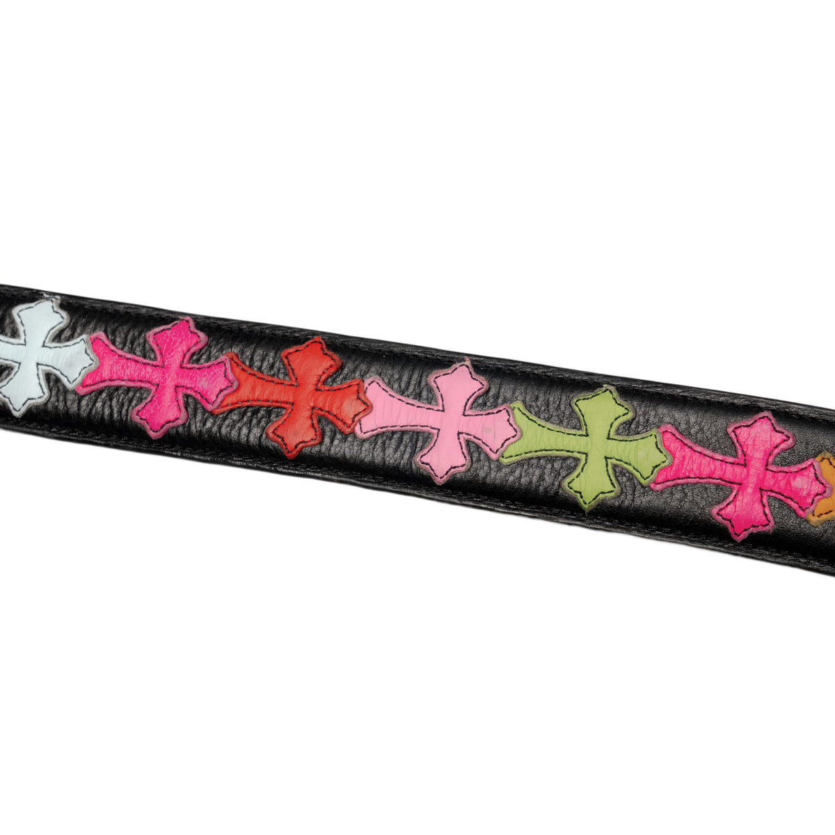 Chrome Hearts 'Multicolor' Cemetery Patch Double Roller Belt