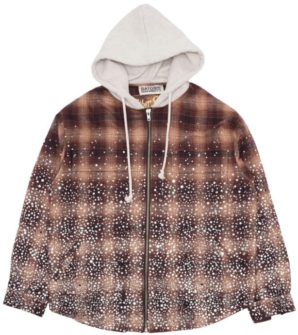 Satoshi Nakamoto Other Scenes 'Shattered Glass' Hooded Flannel