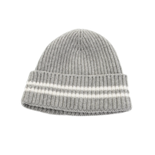 Chanel Grey 'Script Logo' Beanie