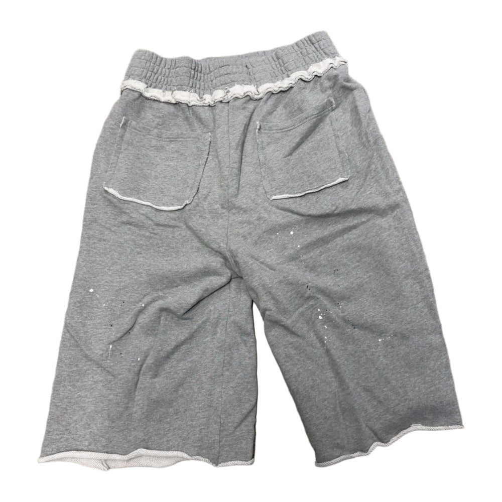 Saint Vanity 'Raiders' Distressed Long Sweatshorts