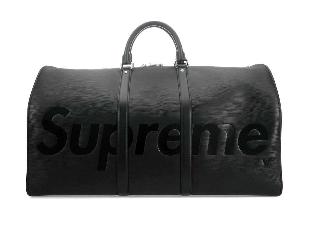 Louis Vuitton x Supreme Keepall Bandouliere 55 'Epi Black' Duffle Bag