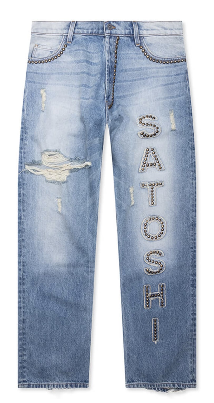 Satoshi Nakamoto Studded 'Cowboy' Jeans