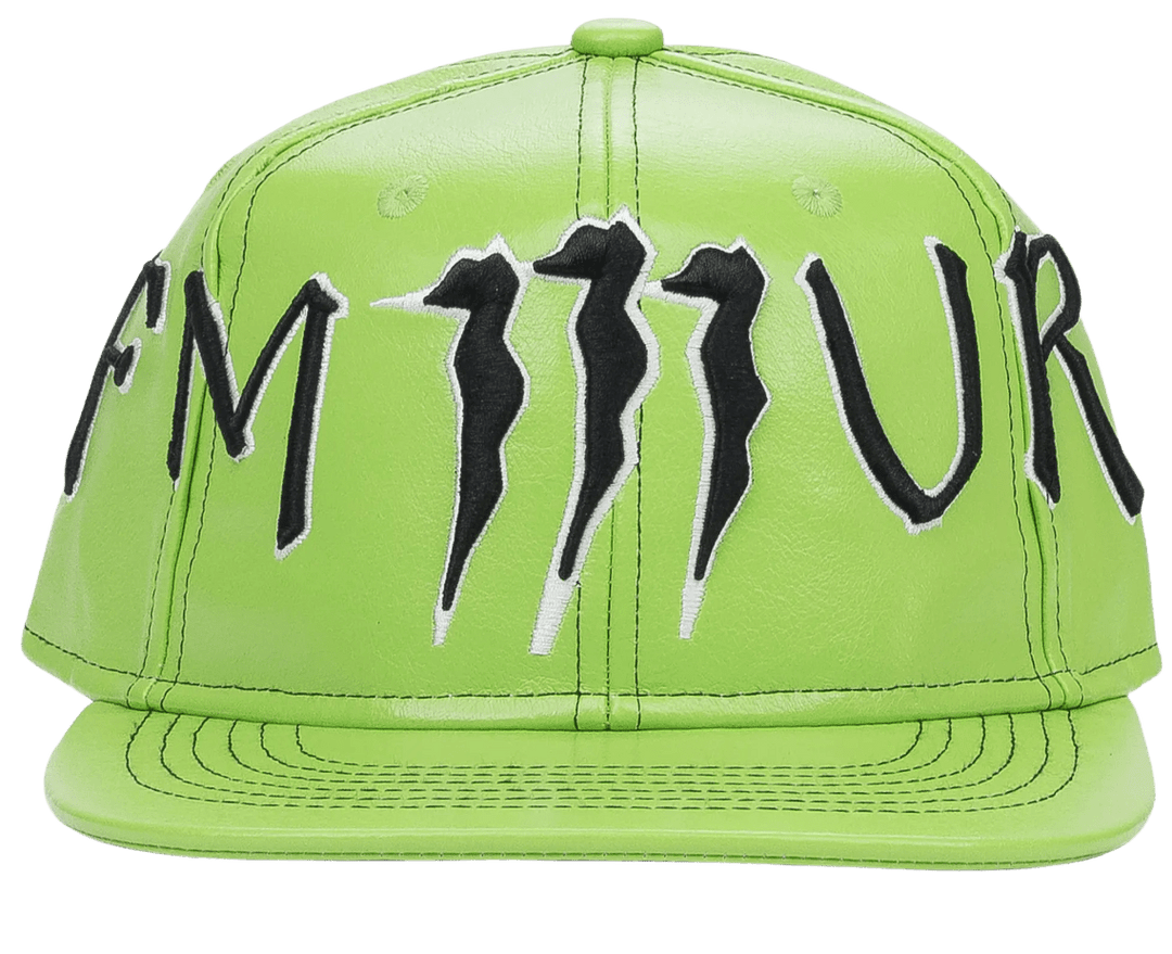 Murd333r.fm 'Monster' Leather Green Hat