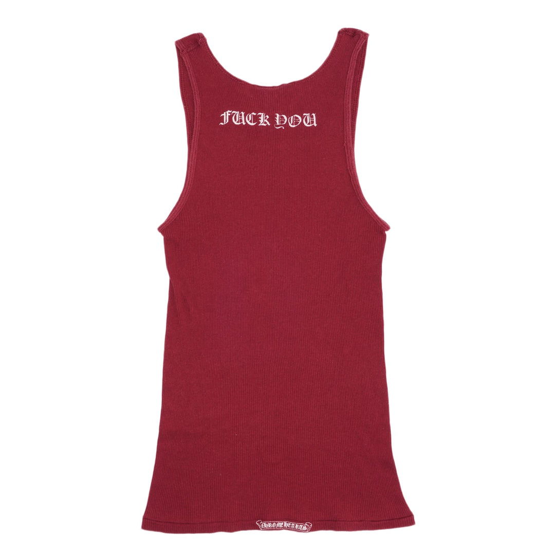 Chrome Hearts Vintage 'Red' Celtic Cross Tank Top