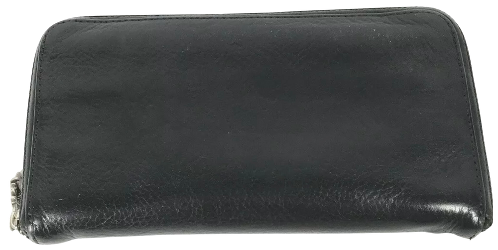 Chrome Hearts 'Black' Triple Cross Leather Wallet