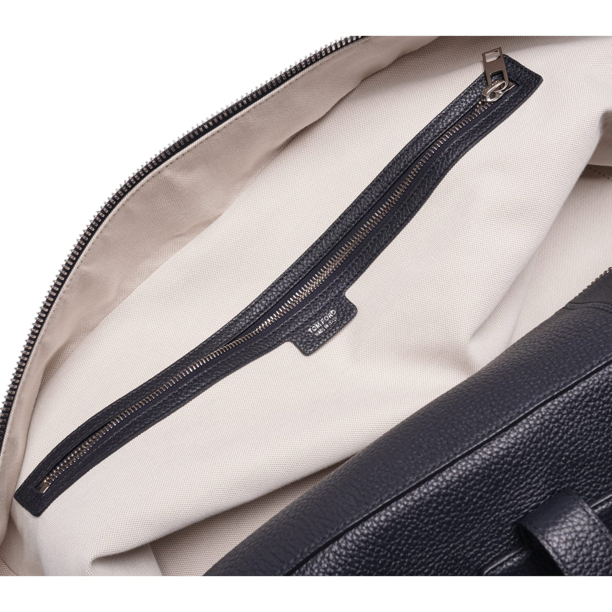 Tom Ford 'Navy Blue' Leather Duffle Bag
