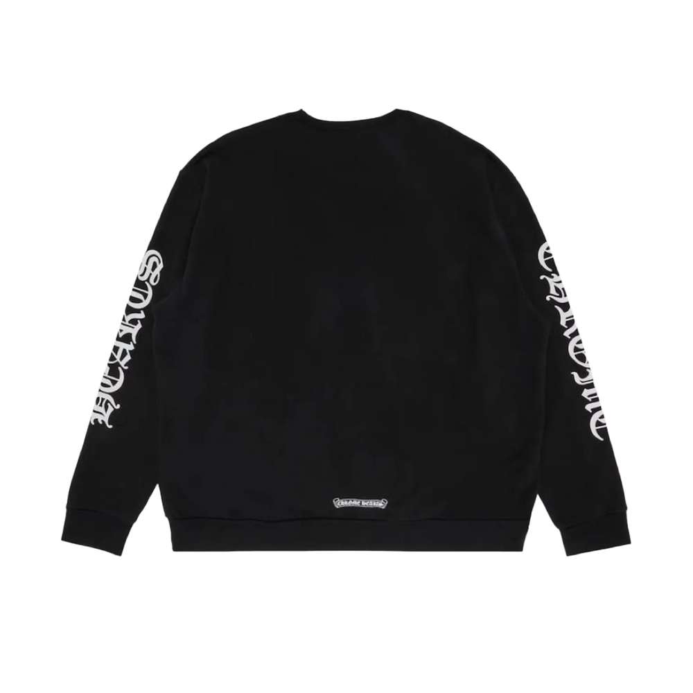 Chrome Hearts 'Neck Logo' Black Crewneck