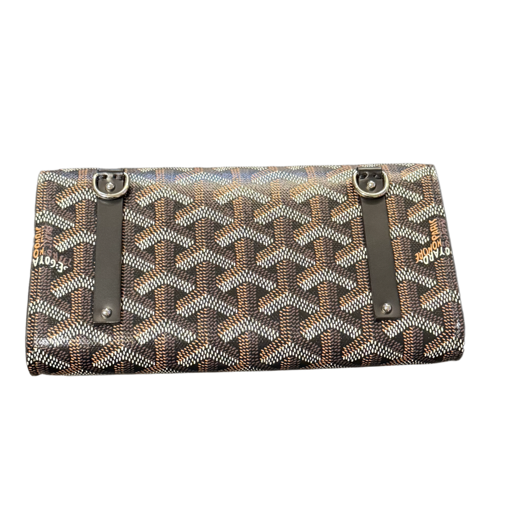 Goyard 'Black/Brown' Monte Carlo Mini Clutch