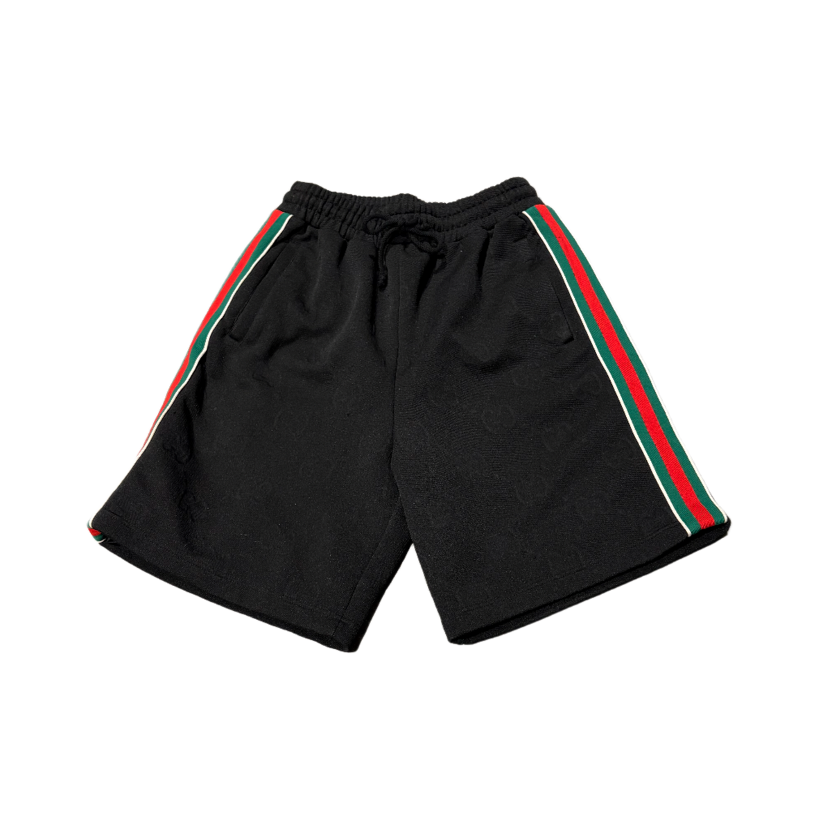 Gucci 'Black' Monogram Shorts