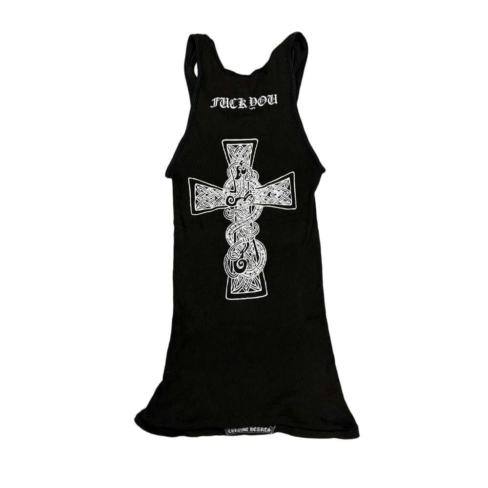 Chrome Hearts Vintage Black 'T Bar Celtic' Tank Top