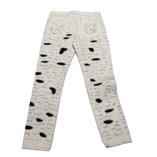Givenchy Disney '101 Dalmatians' White Distressed Jeans