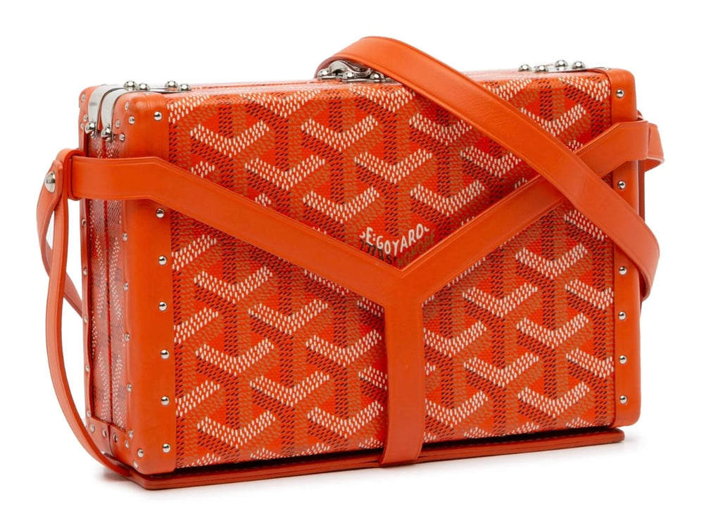 Goyard 'Orange' Minaudière Trunk Bag