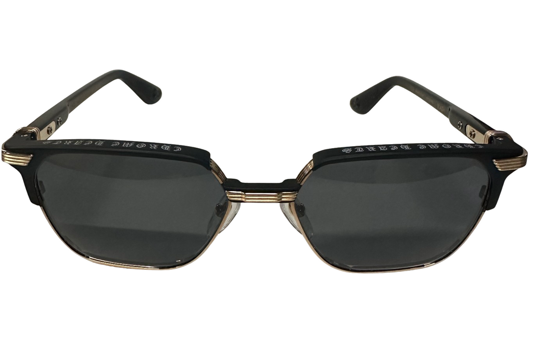 Chrome Hearts 'Blazin' Black/Gold Sunglasses