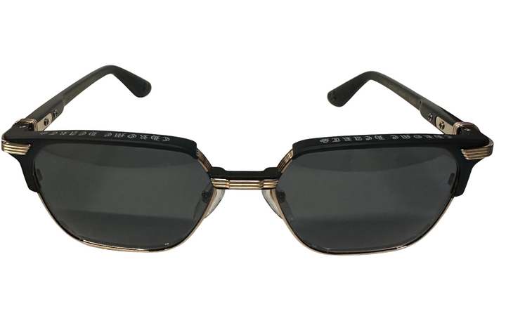 Chrome Hearts 'Blazin' Black/Gold Sunglasses