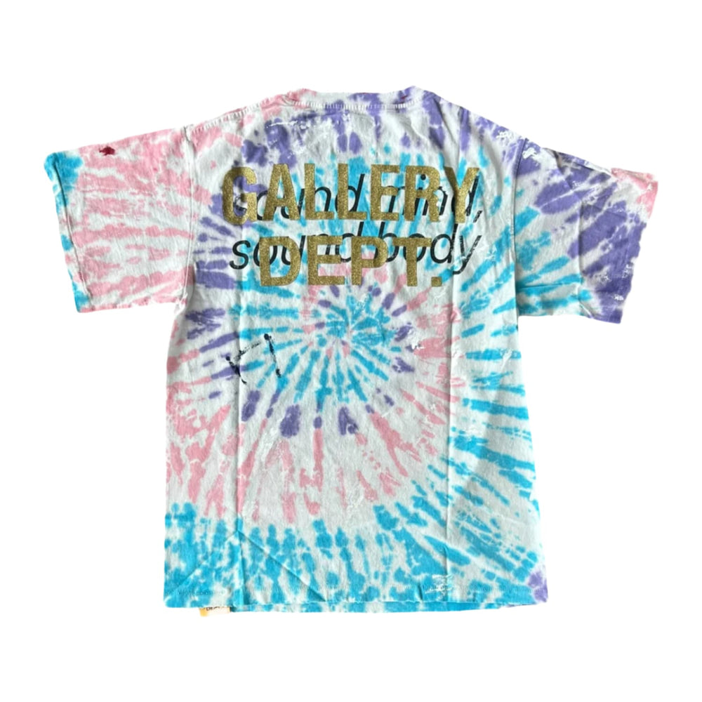 Gallery Dept. Asics 'Sound Mind Body' Multicolor Tie Dye Paint Tee