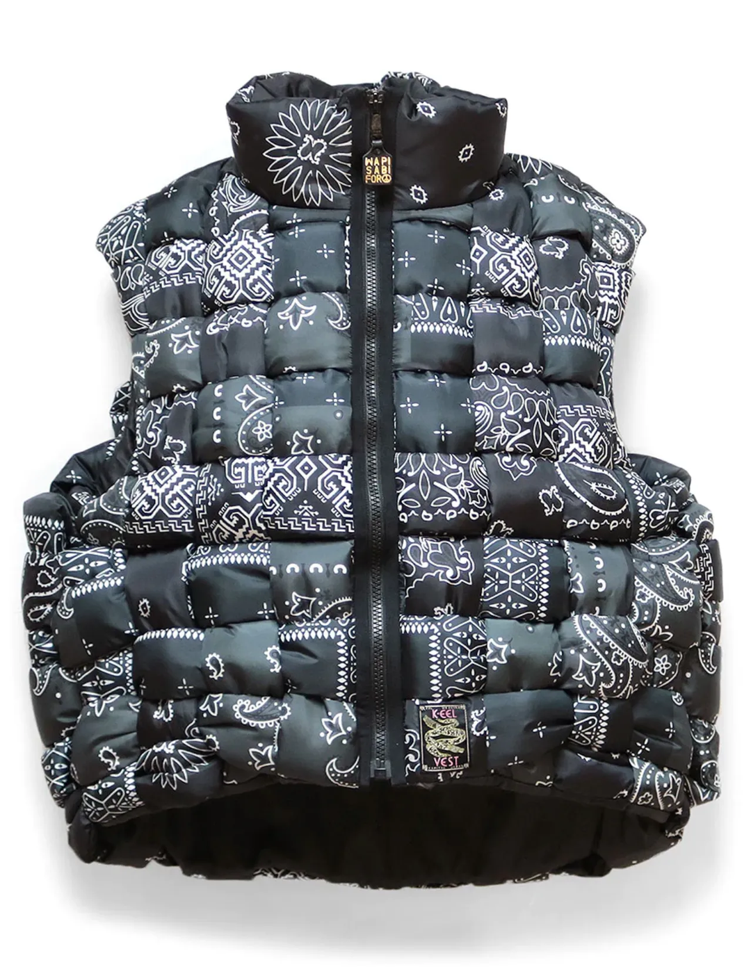 Kapital Bandana 'Keel Weaving' Black Vest