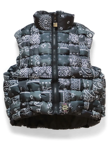 Kapital Bandana 'Keel Weaving' Black Vest