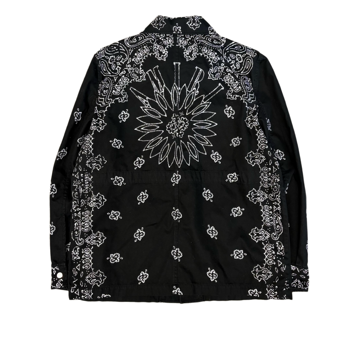 Amiri 'Black' M-65 Bandana Print Denim Jacket