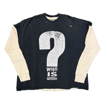 Satoshi Nakamoto 'Who Is' Thermal Longsleeve Tee