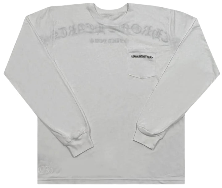 Chrome Hearts 'White' Fuck You Logo Longsleeve Pocket Tee