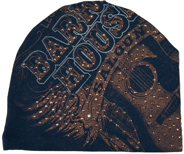Bossi ' Guitar Saloon' Rhinestone Vintage Beanie
