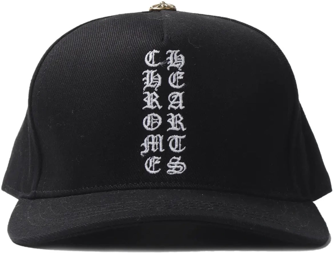 Chrome Hearts 'Black' Vertical CH Logo Snapback Hat