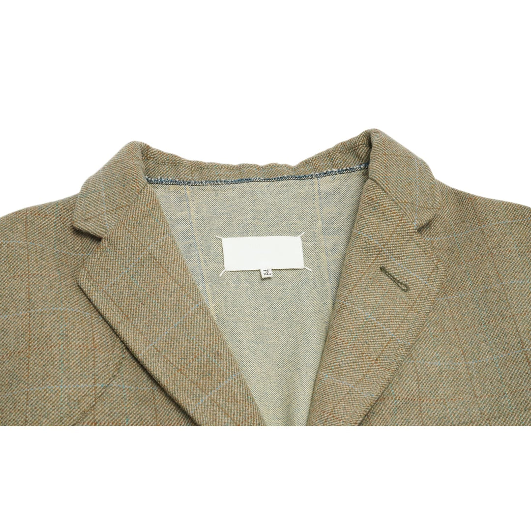 Maison Margiela 'Khaki'  Deconstructed Wool Jacket