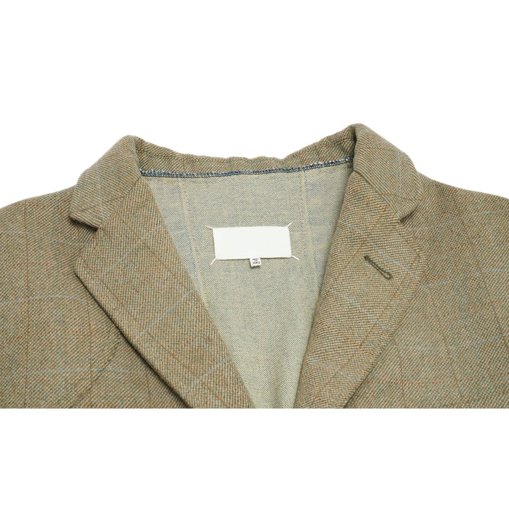 Maison Margiela 'Khaki'  Deconstructed Wool Jacket