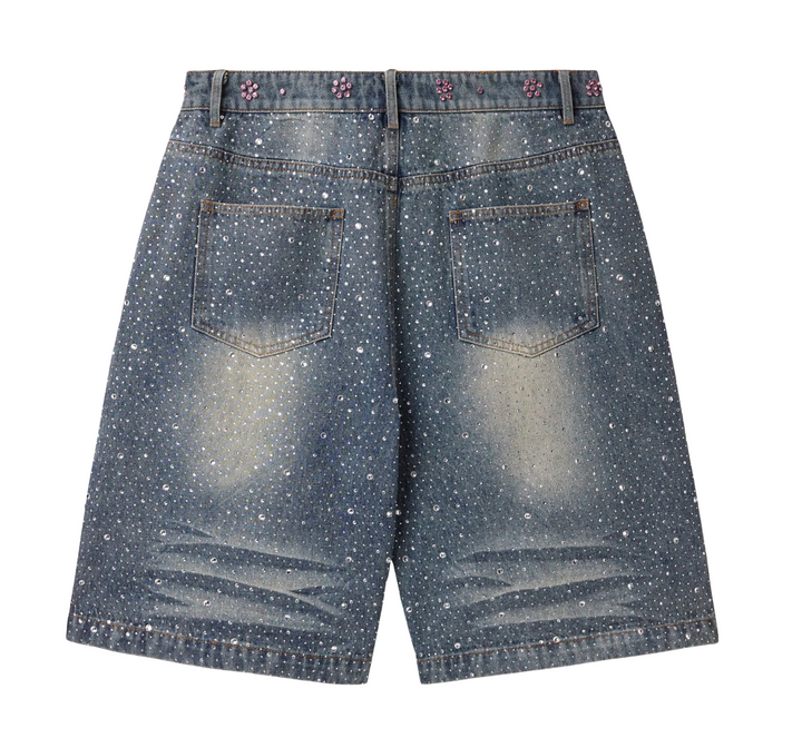 Vale Forever 'Iced Out' Denim Shorts